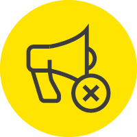 Icon geräuscharmes Fahren